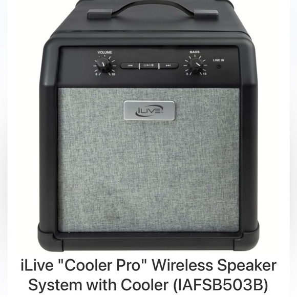 ILIVE Cooler Pro Wireless Speaker 10” h x 9” w x 9” d MINT - Picture 1 of 8